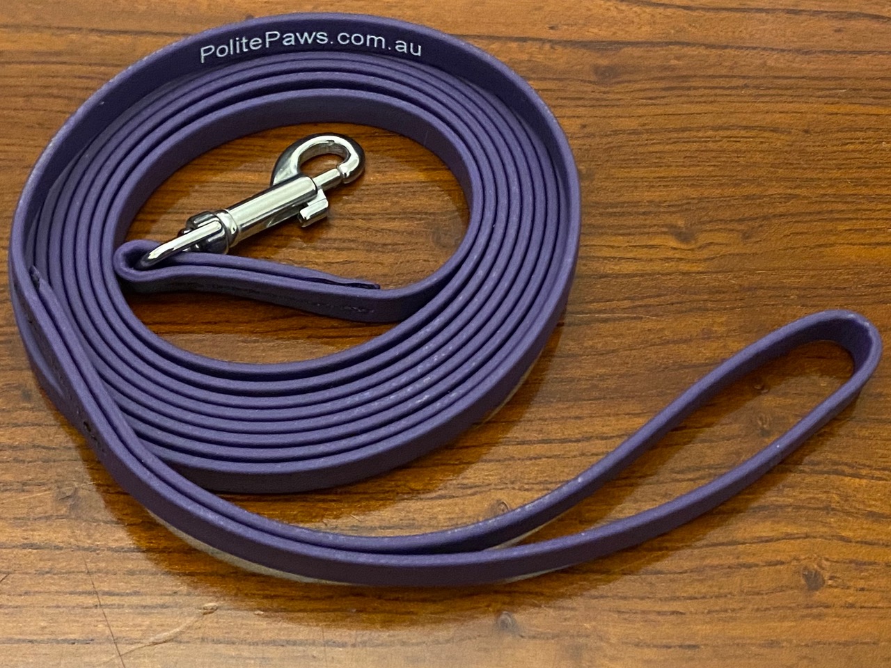 3m Purple Biothane Walking Lead - Small Stainless Steel Snap